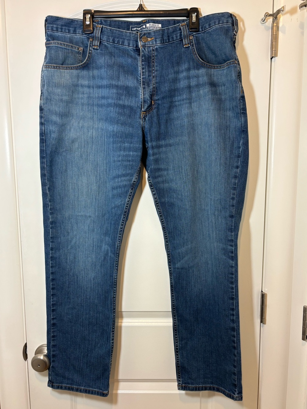 Carhartt Men's Straight-Leg Medium Blue Jeans